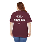 Saved Christian T‑Shirt — “I Am Saved” Bible Verse Tee (Ephesians 2:8)