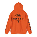 Saved Christian Hoodie — "I Am Saved" Faith Pullover (Ephesians 2:8-9)