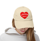 LOVED. Unisex Distressed Hat