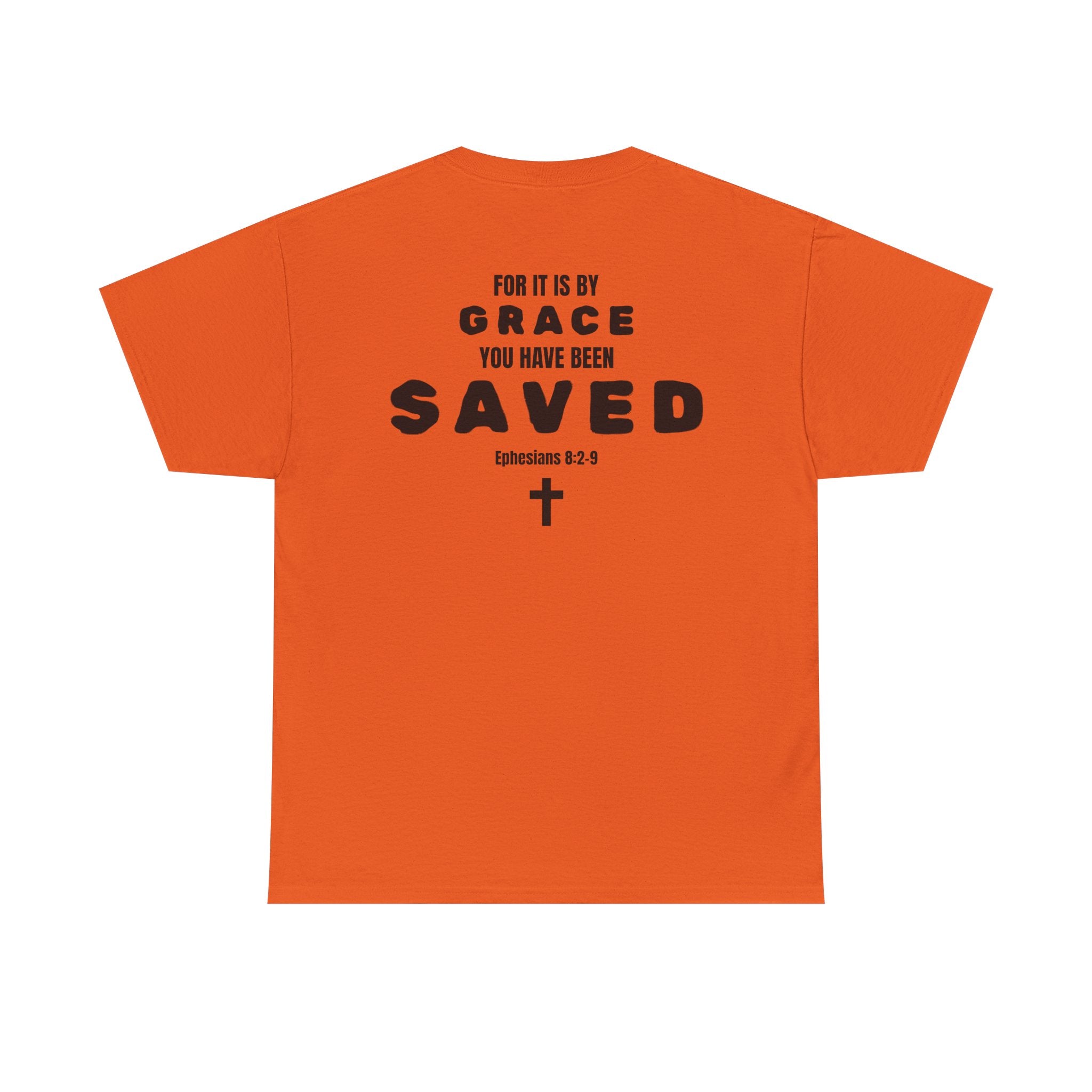 Saved Christian T‑Shirt — “I Am Saved” Bible Verse Tee (Ephesians 2:8)