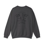 Crewneck Sweatshirt "On Day 41" – Inspirational 41.