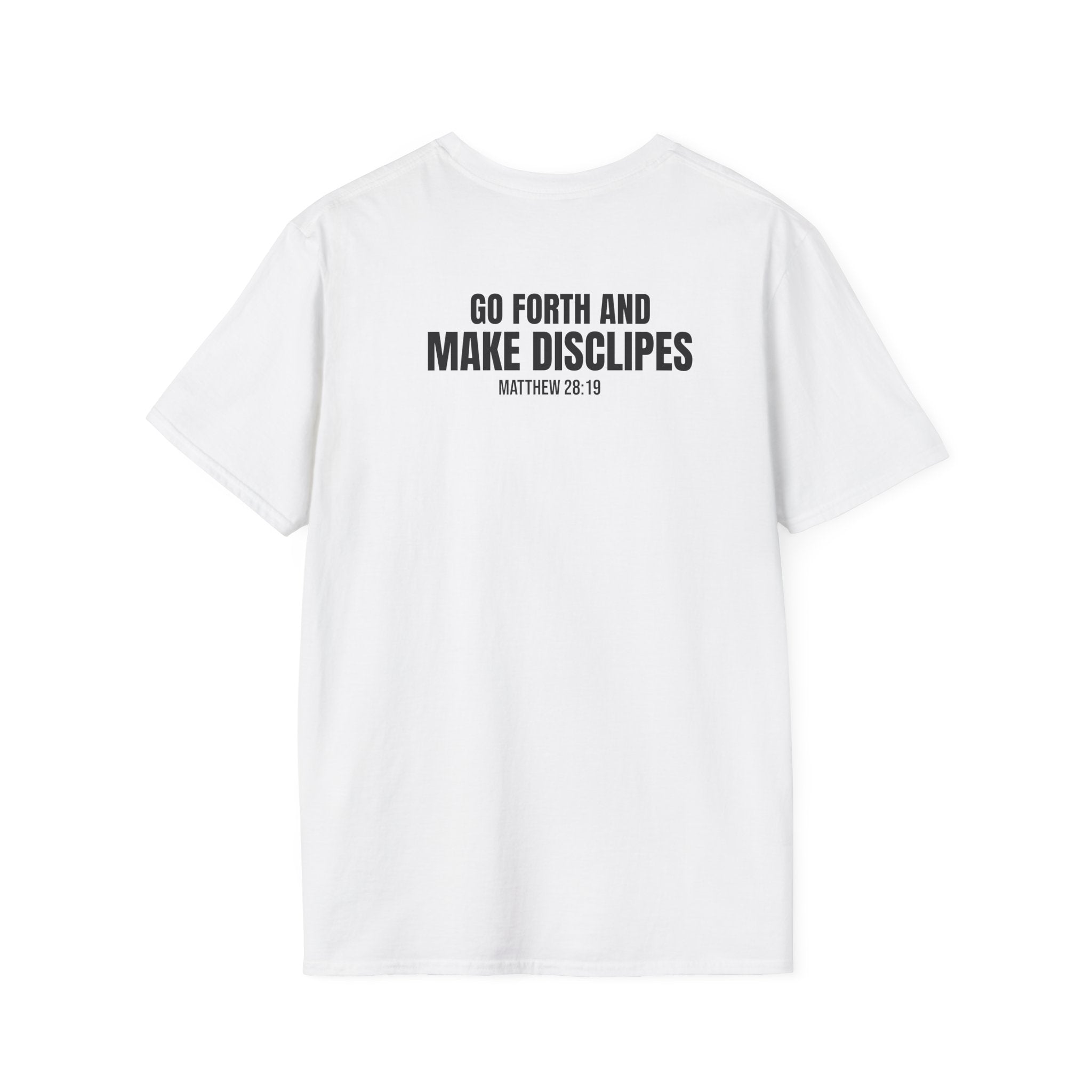Clothing Is My Ministry T-Shirt — "Free & Saved" Christian Faith Tee (Go Forth and Make Disciples)