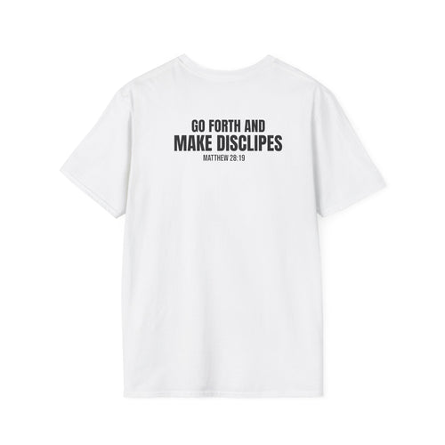 Clothing Is My Ministry T-Shirt — "Free & Saved" Christian Faith Tee (Go Forth and Make Disciples)