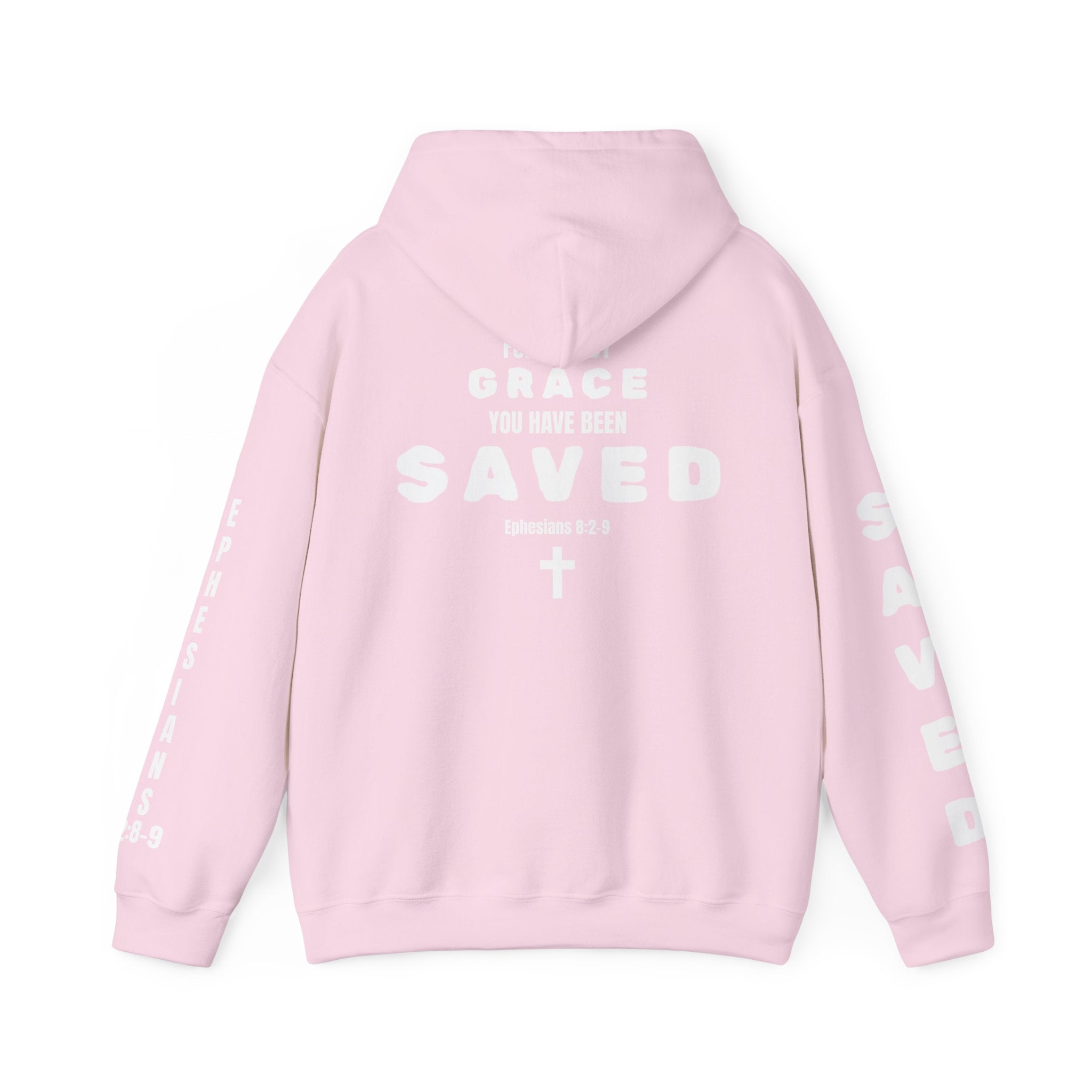 Saved Christian Hoodie — "I Am Saved" Faith Pullover (Ephesians 2:8-9)