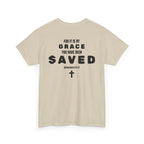 Saved Christian T‑Shirt — “I Am Saved” Bible Verse Tee (Ephesians 2:8)