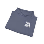 Saved Christian Hoodie — "I Am Saved" Faith Pullover (Ephesians 2:8-9)