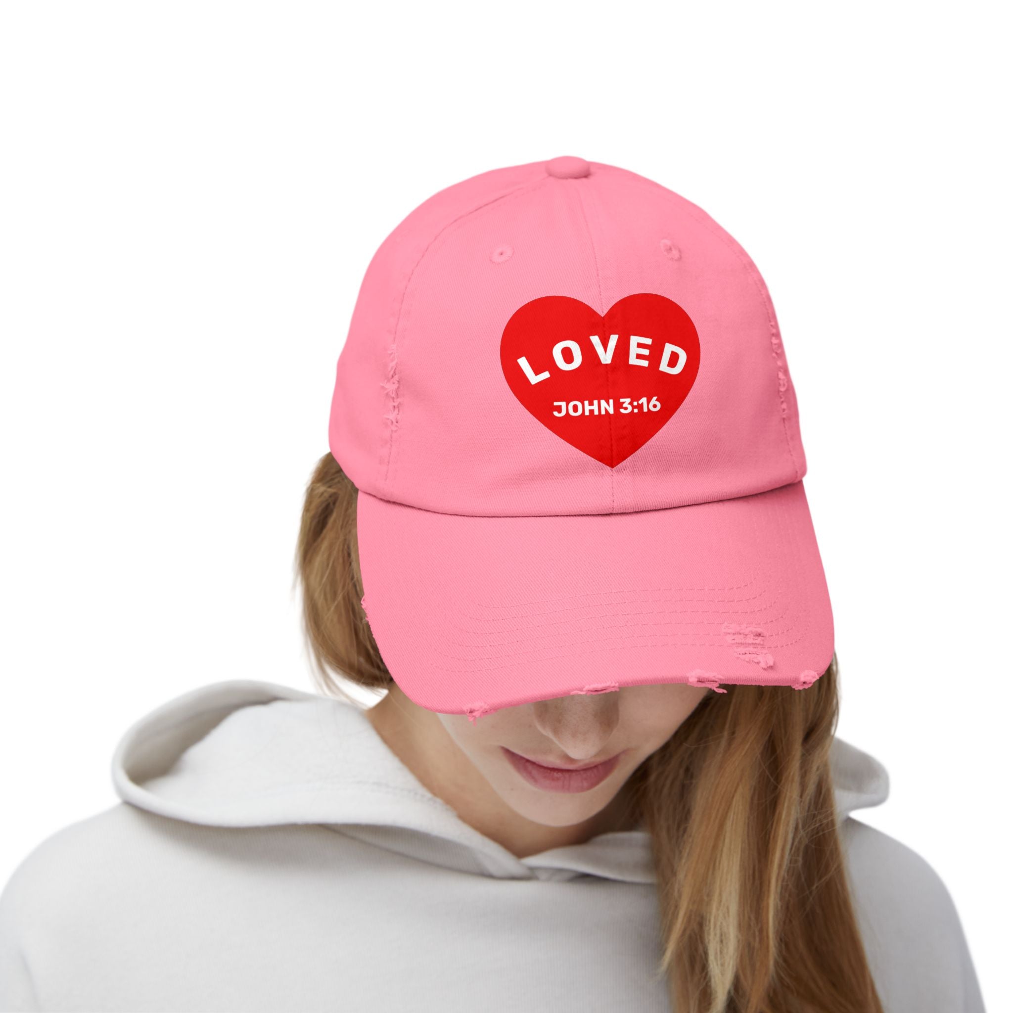 LOVED. Unisex Distressed Hat