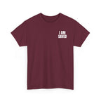 Saved Christian T‑Shirt — “I Am Saved” Bible Verse Tee (Ephesians 2:8)