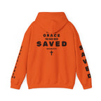 Saved Christian Hoodie — "I Am Saved" Faith Pullover (Ephesians 2:8-9)