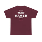 Saved Christian T‑Shirt — “I Am Saved” Bible Verse Tee (Ephesians 2:8)