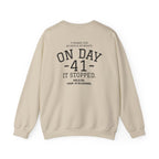 Crewneck Sweatshirt "On Day 41" – Inspirational 41.