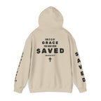 Saved Christian Hoodie — "I Am Saved" Faith Pullover (Ephesians 2:8-9)