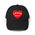 LOVED. Unisex Distressed Hat