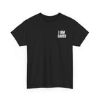 Saved Christian T‑Shirt — “I Am Saved” Bible Verse Tee (Ephesians 2:8)
