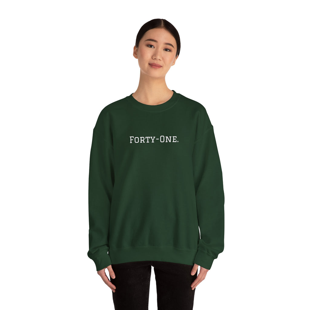 Crewneck Sweatshirt "On Day 41" – Inspirational 41.