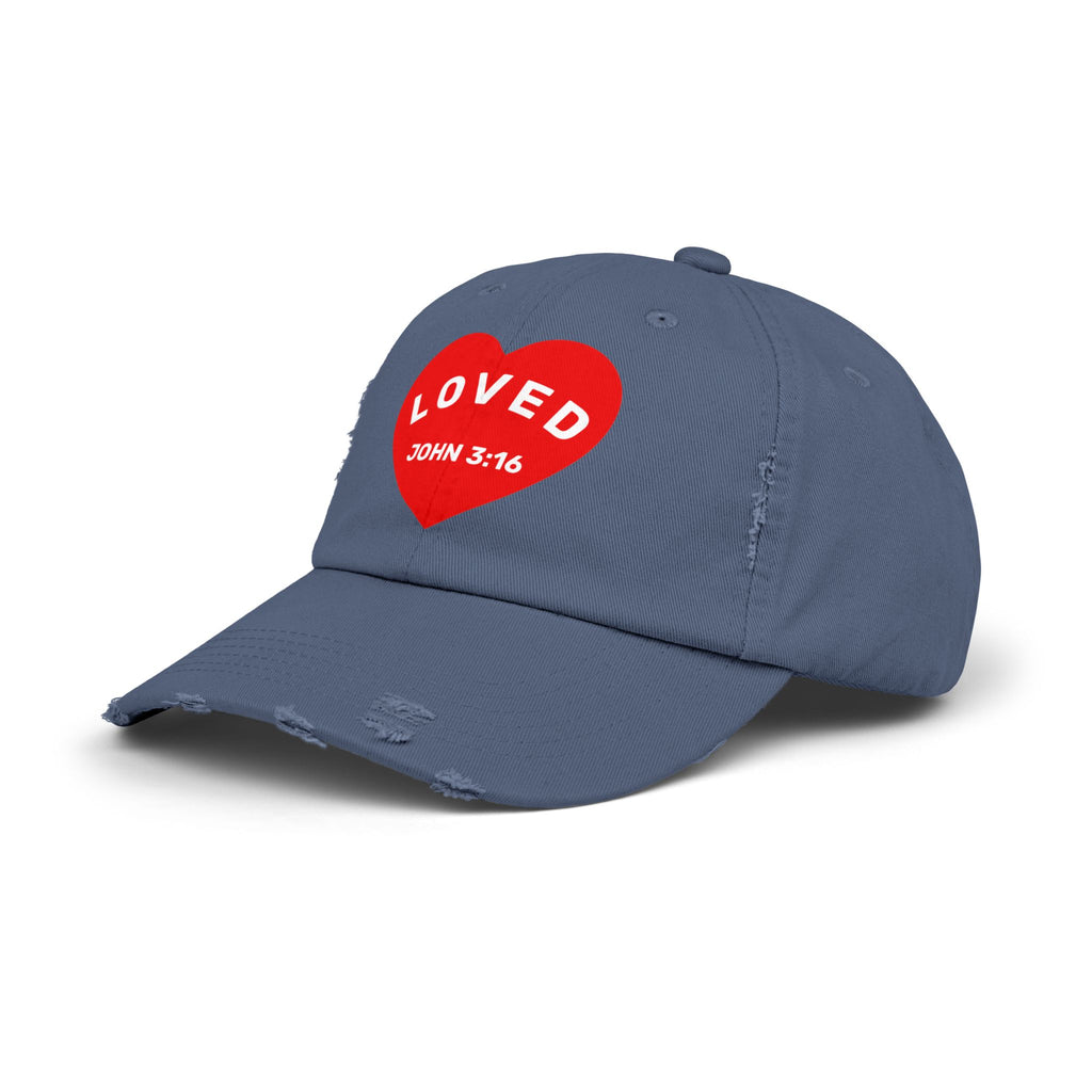 LOVED. Unisex Distressed Hat