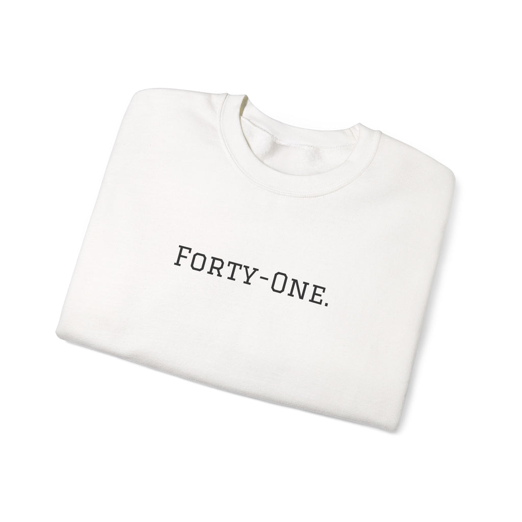 Crewneck Sweatshirt "On Day 41" – Inspirational 41.