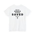Saved Christian T‑Shirt — “I Am Saved” Bible Verse Tee (Ephesians 2:8)