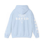 Saved Christian Hoodie — "I Am Saved" Faith Pullover (Ephesians 2:8-9)