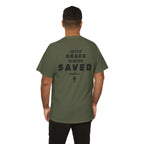 Saved Christian T‑Shirt — “I Am Saved” Bible Verse Tee (Ephesians 2:8)