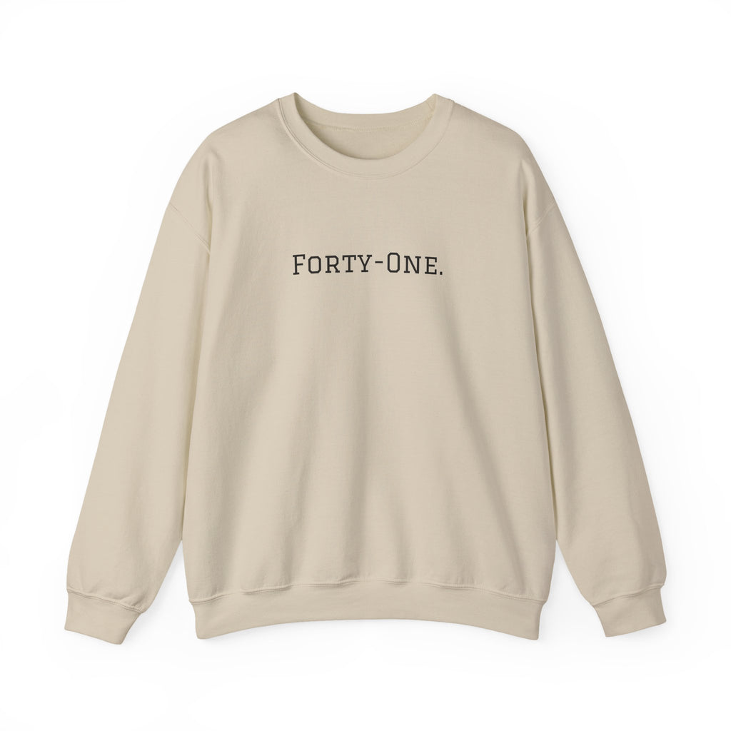 Crewneck Sweatshirt "On Day 41" – Inspirational 41.
