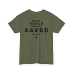 Saved Christian T‑Shirt — “I Am Saved” Bible Verse Tee (Ephesians 2:8)