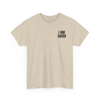 Saved Christian T‑Shirt — “I Am Saved” Bible Verse Tee (Ephesians 2:8)