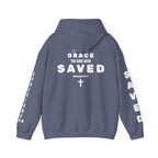 Saved Christian Hoodie — "I Am Saved" Faith Pullover (Ephesians 2:8-9)