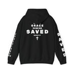 Saved Christian Hoodie — "I Am Saved" Faith Pullover (Ephesians 2:8-9)