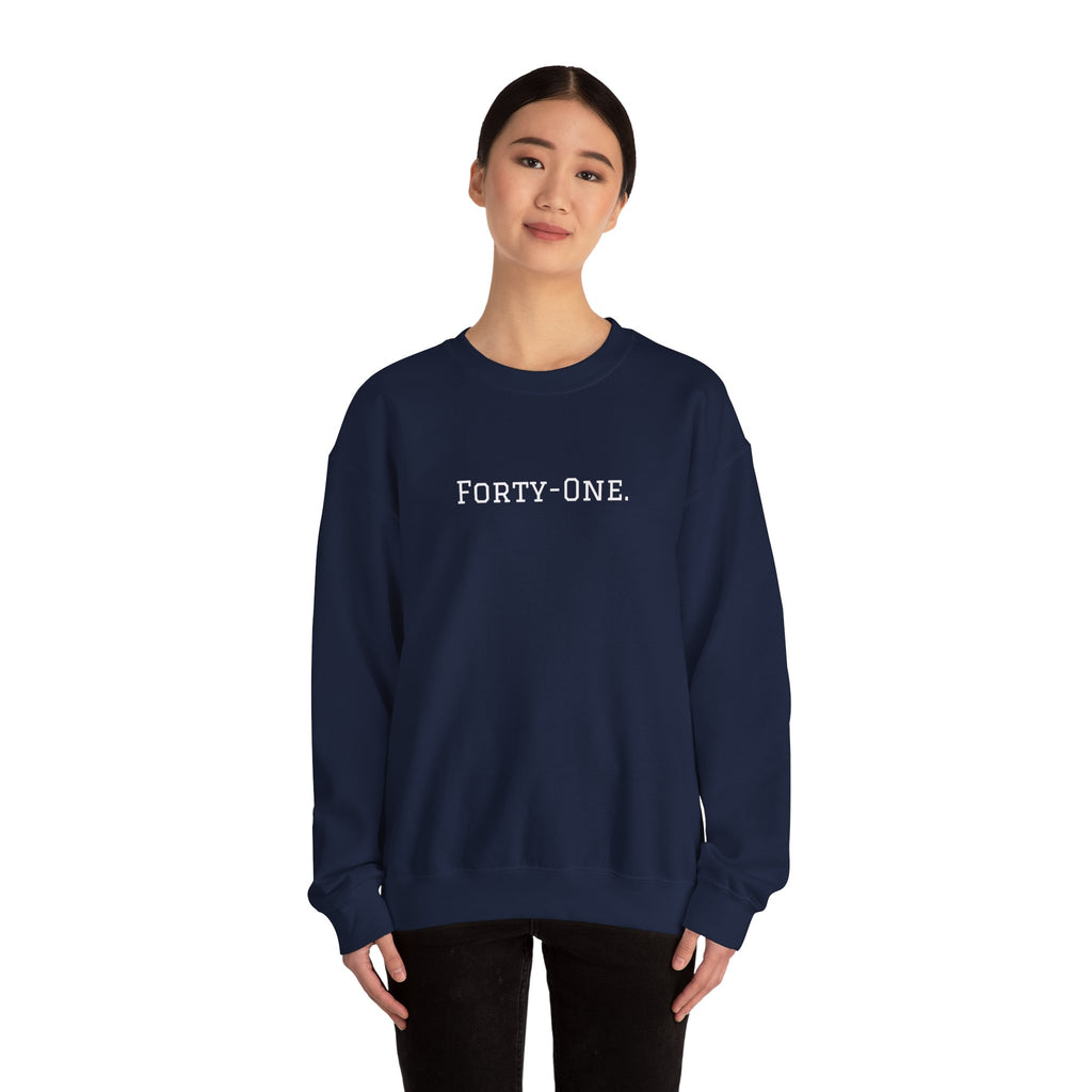 Crewneck Sweatshirt "On Day 41" – Inspirational 41.