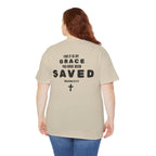 Saved Christian T‑Shirt — “I Am Saved” Bible Verse Tee (Ephesians 2:8)
