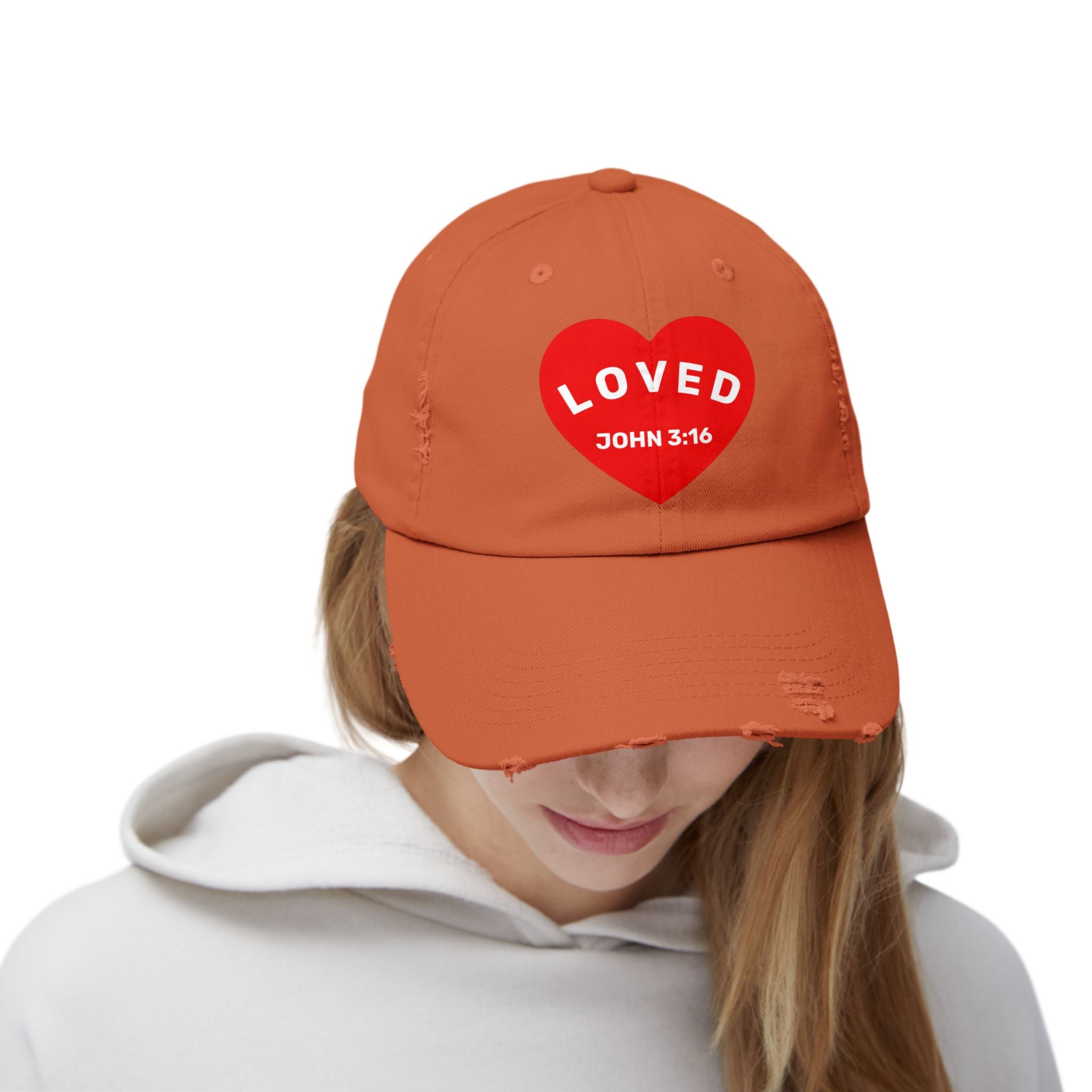 LOVED. Unisex Distressed Hat