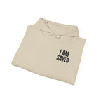 Saved Christian Hoodie — "I Am Saved" Faith Pullover (Ephesians 2:8-9)