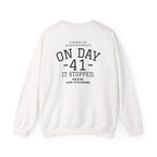 Crewneck Sweatshirt "On Day 41" – Inspirational 41.