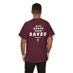 Saved Christian T‑Shirt — “I Am Saved” Bible Verse Tee (Ephesians 2:8)