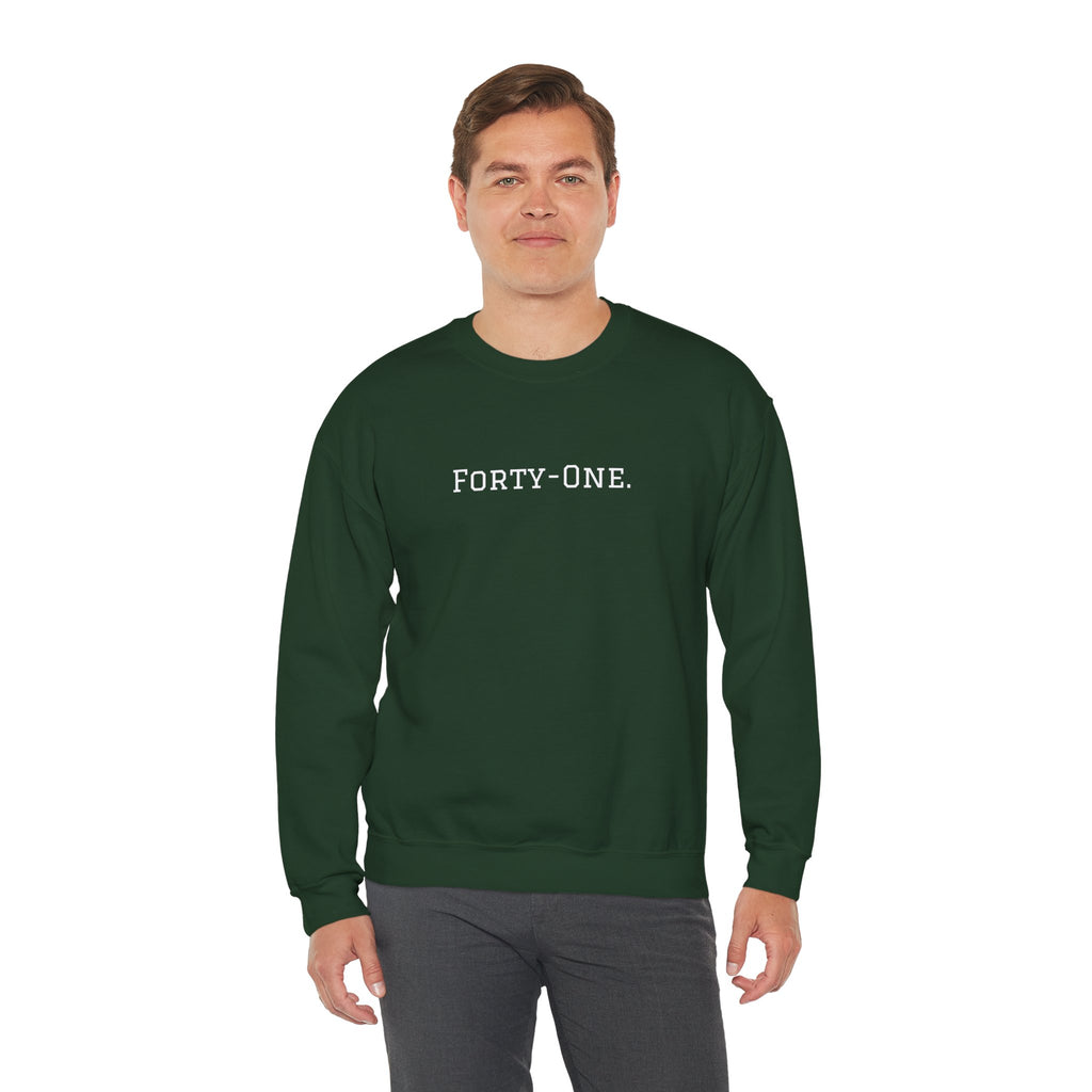 Crewneck Sweatshirt "On Day 41" – Inspirational 41.