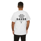 Saved Christian T‑Shirt — “I Am Saved” Bible Verse Tee (Ephesians 2:8)