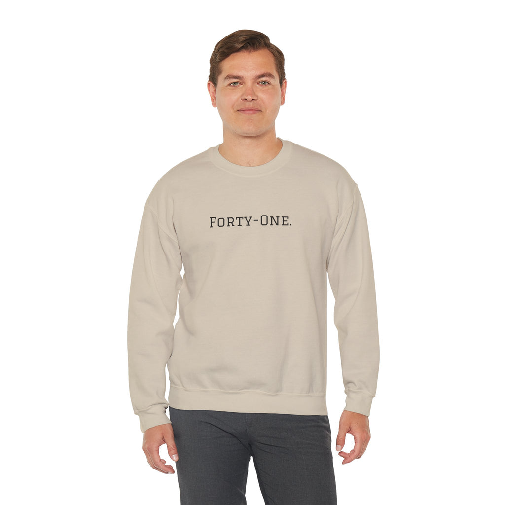 Crewneck Sweatshirt "On Day 41" – Inspirational 41.