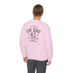 Crewneck Sweatshirt "On Day 41" – Inspirational 41.